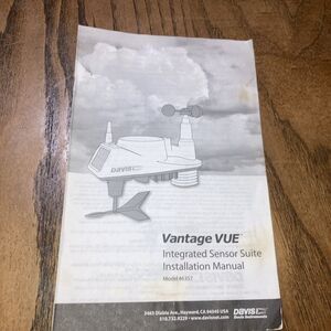 Vantage Vue Integrated Sensor Suit Installation Manual Model #6357
